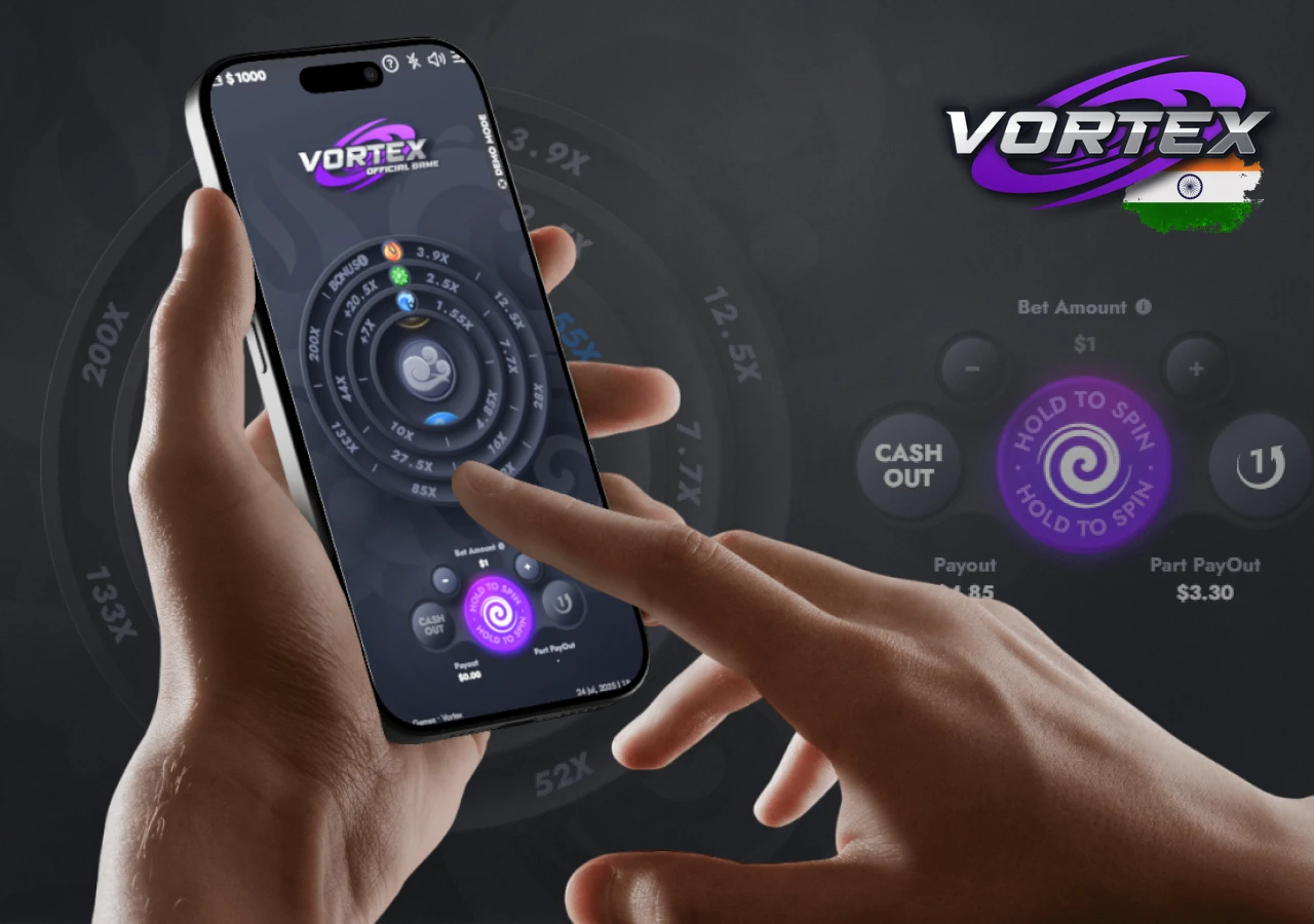 Official mobile application offering full Vortex slot functionality.